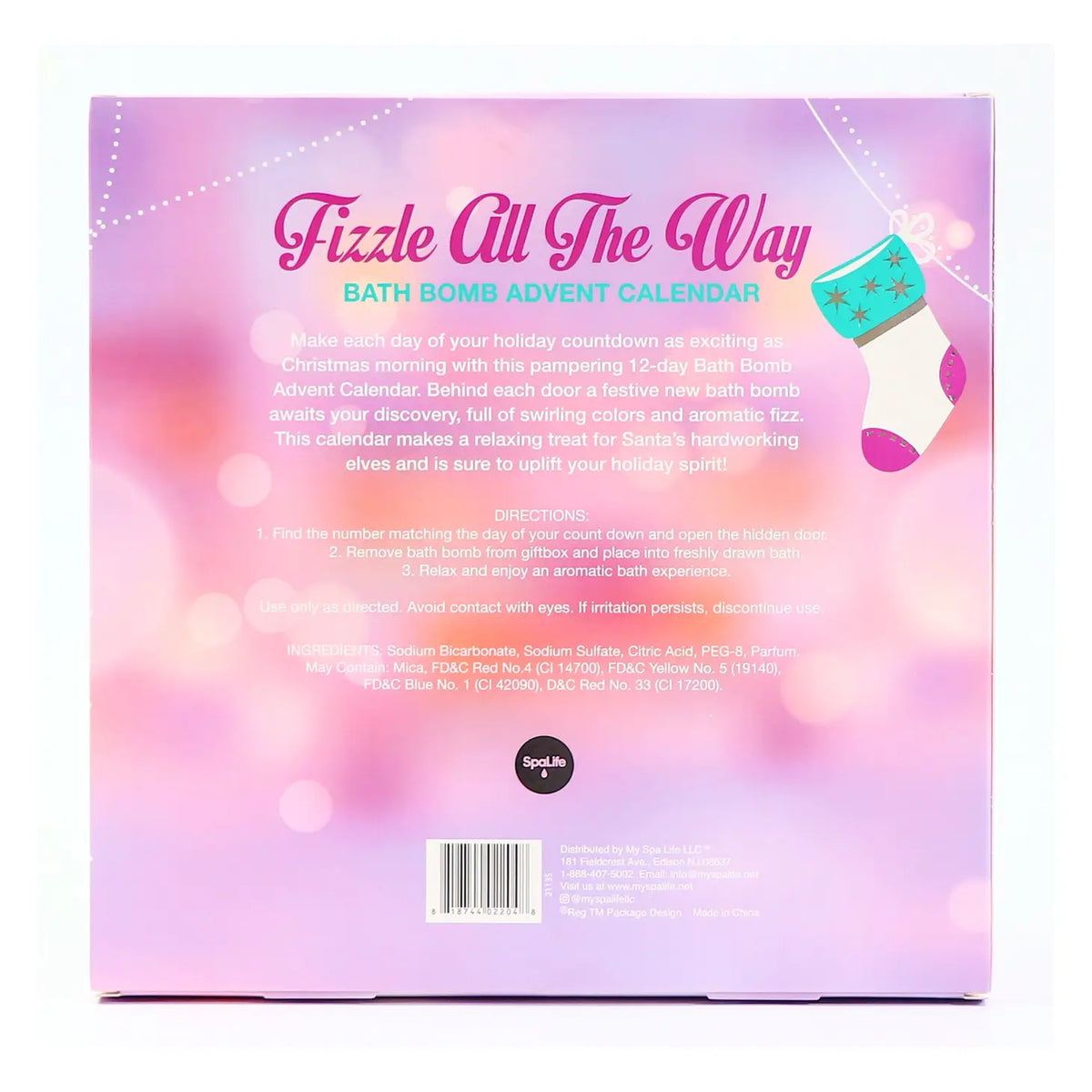 Fizzle All the Way Bath Bomb Advent Calendar Dear Rosie Boutique