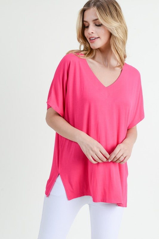 THE BUTTERY SOFT TOP- HOT PINK