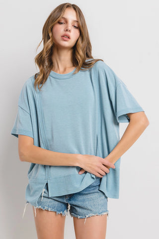 THE TAKE CHARGE TOP- TEAL