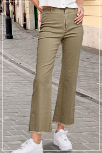 THE JUDY PANTS- FADED OLIVE