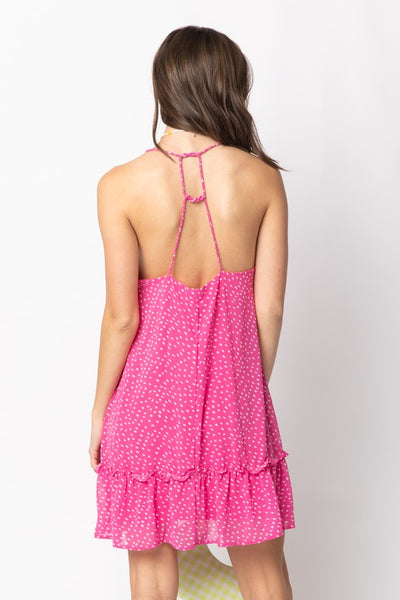 THE DOTTED DRESS-PINK