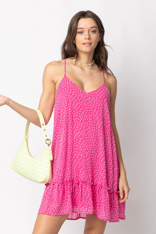 THE DOTTED DRESS-PINK