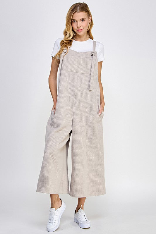 THE CROPPED OVERALL- OATMEAL