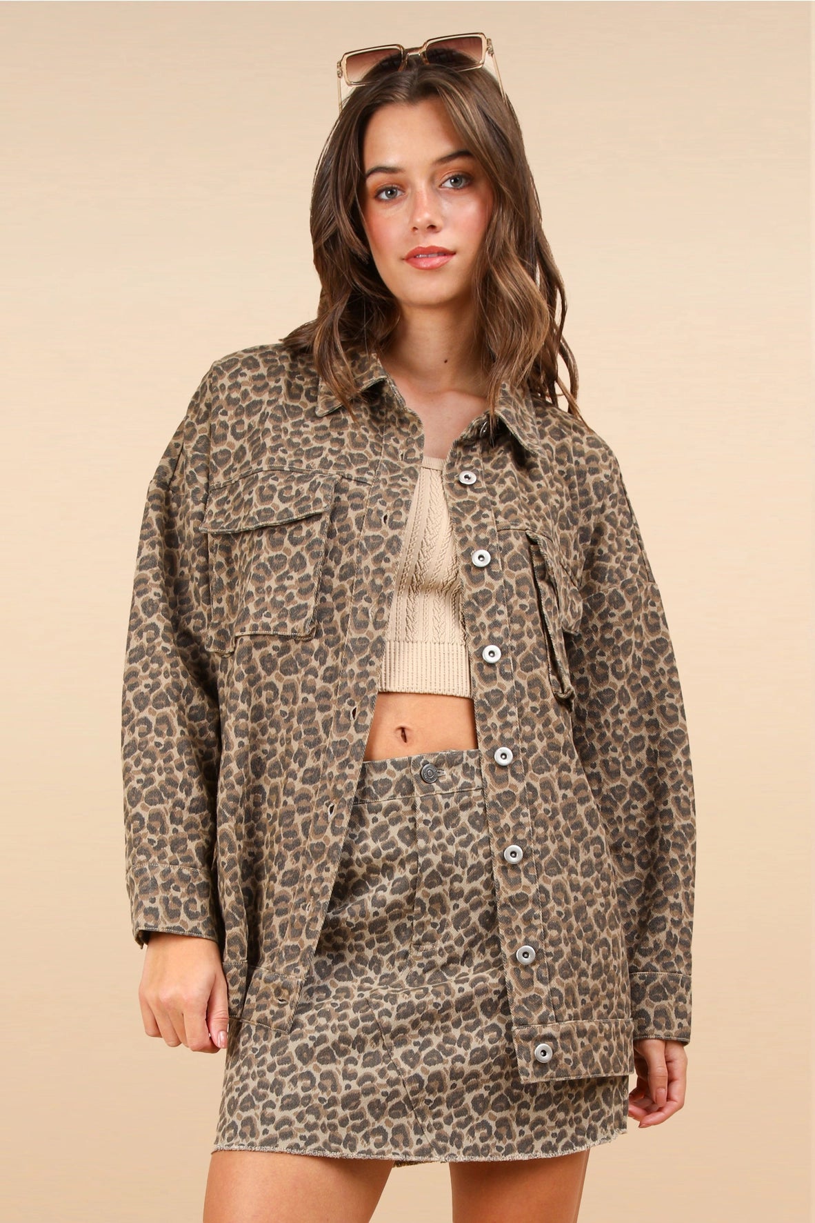 OVERSIZED LEOPARD SHACKET