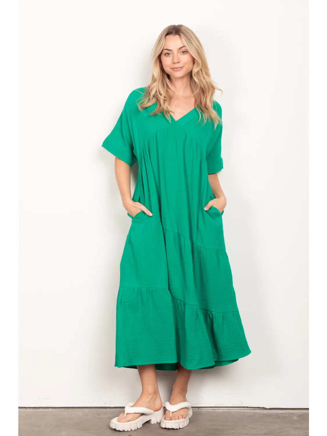 THE KATELIN DRESS- GREEN