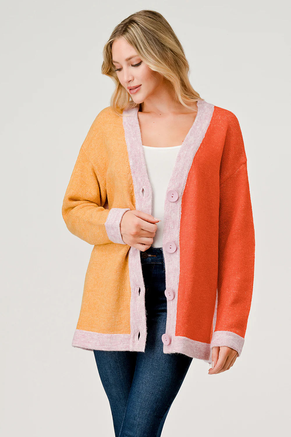 COLOR BLOCK SWEATER