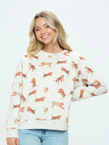 Tiger Print Sweatshirt(s-xl)