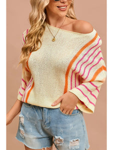 Wide Sleeve Knitted Sweater