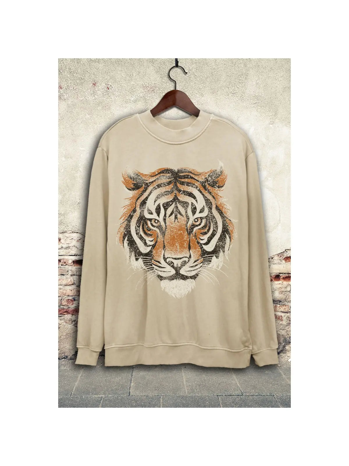 TIGER BIG FACE GRAPHIC SWEATSHIRT