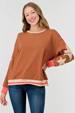 COGNAC MINER WASH STAR TOP