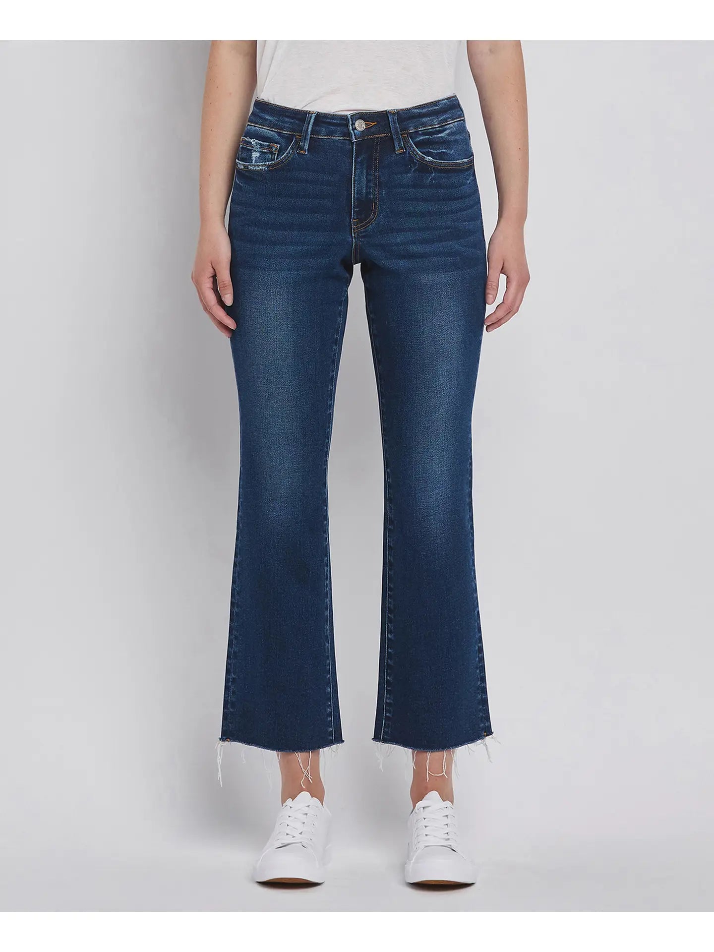 High Rise Mini Bootcut Jeans