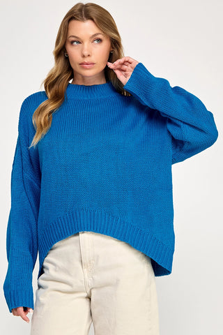 THE LAUREN SWEATER-BLUE