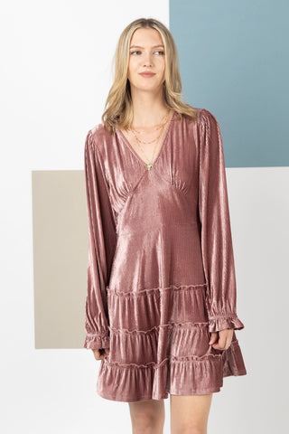 THE NIGHT OUT DRESS- MAUVE