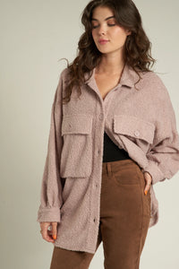 OVERSIZED SHACKET-DUSTY PINK