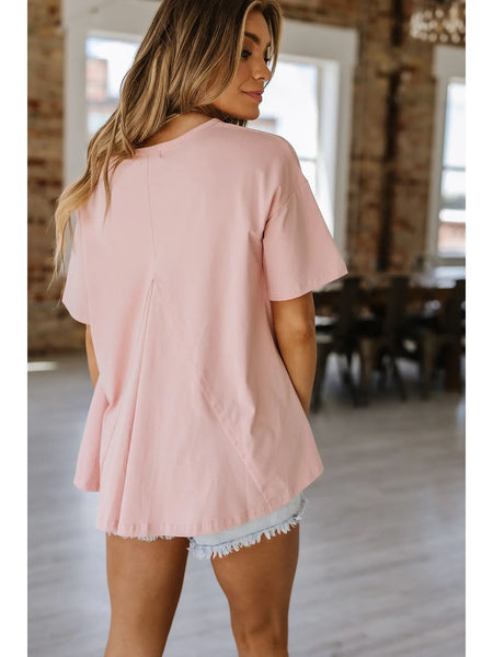 Maleah Star Patch Oversized Tee