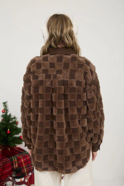 THE WARM IT UP JACKET BROWN