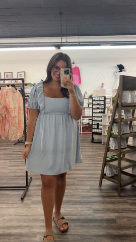 Dotted Textured Dress