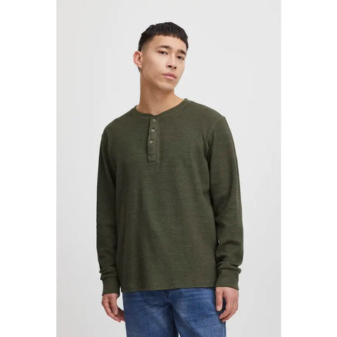 Blend® Bh Noble Henley-OLIVE