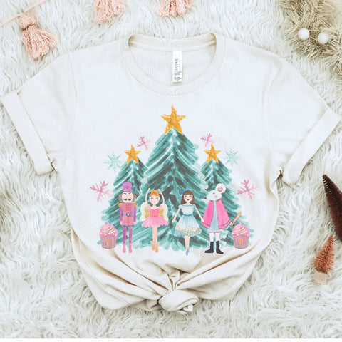 Christmas Nutcracker Ballerina Tees Holiday Ballet Tshirt