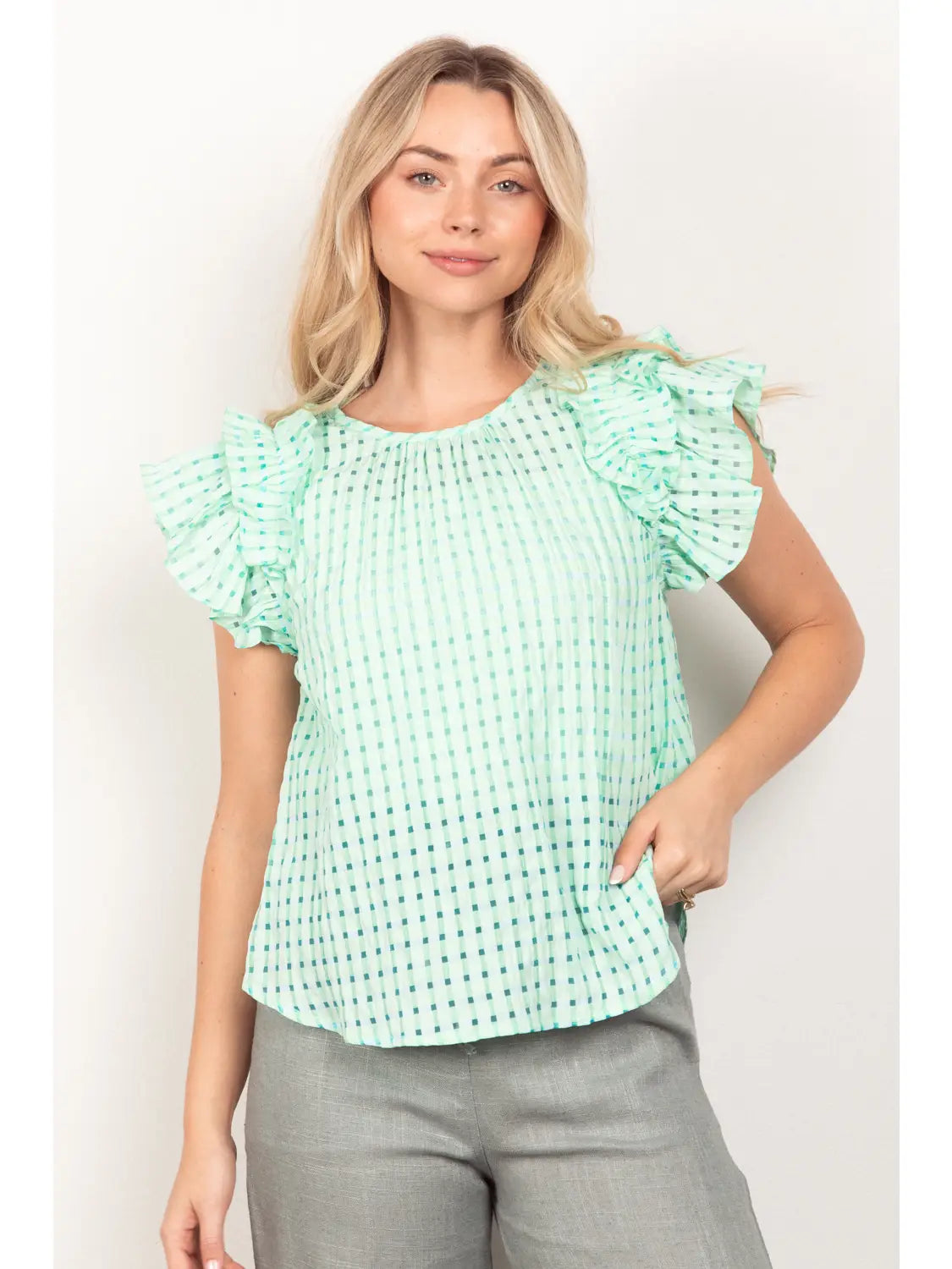 THE EMMA TOP- TEAL