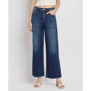 Tummy Control Super High Rise Wide Leg Jeans