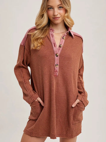 Thermal Henley Tunic