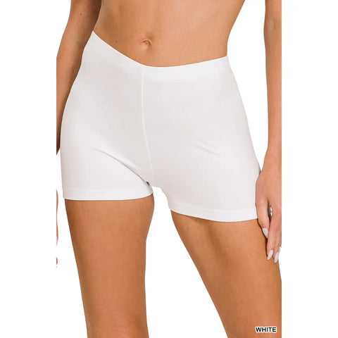 THE PERFECT BIKER SHORT-WHITE