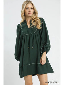 Boho Peasant Mini Dress
