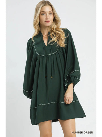 Boho Peasant Mini Dress