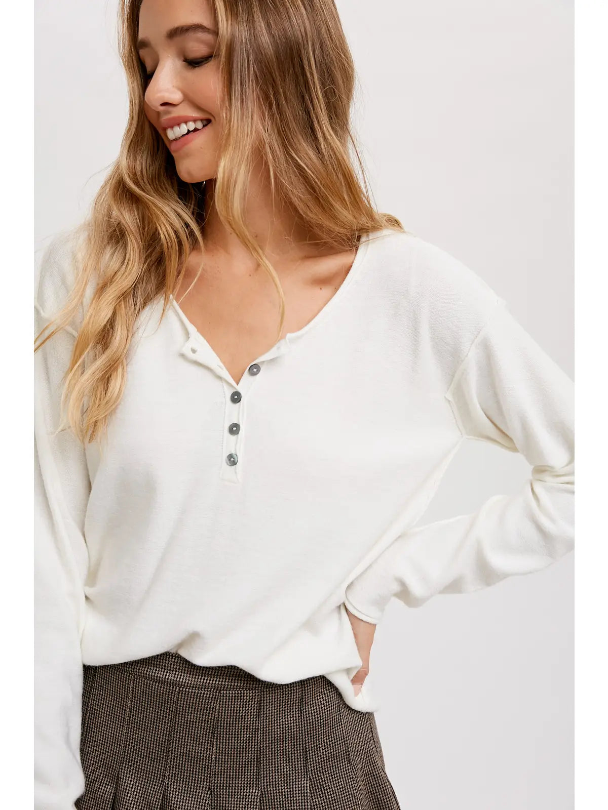 THE HENLEY TOP- IVORY