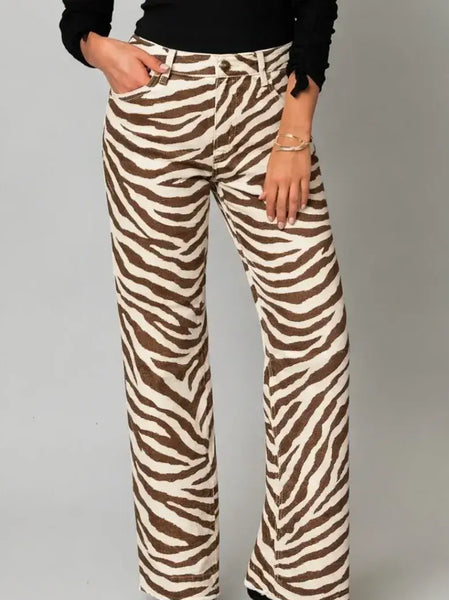 EYE OF THE TIGER WIDE LEG PANTS