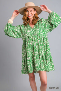 THE WILD ABOUT YOU DRESS-GREEN