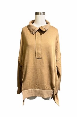 THE FREE SPIRIT PULL OVER-COGNAC