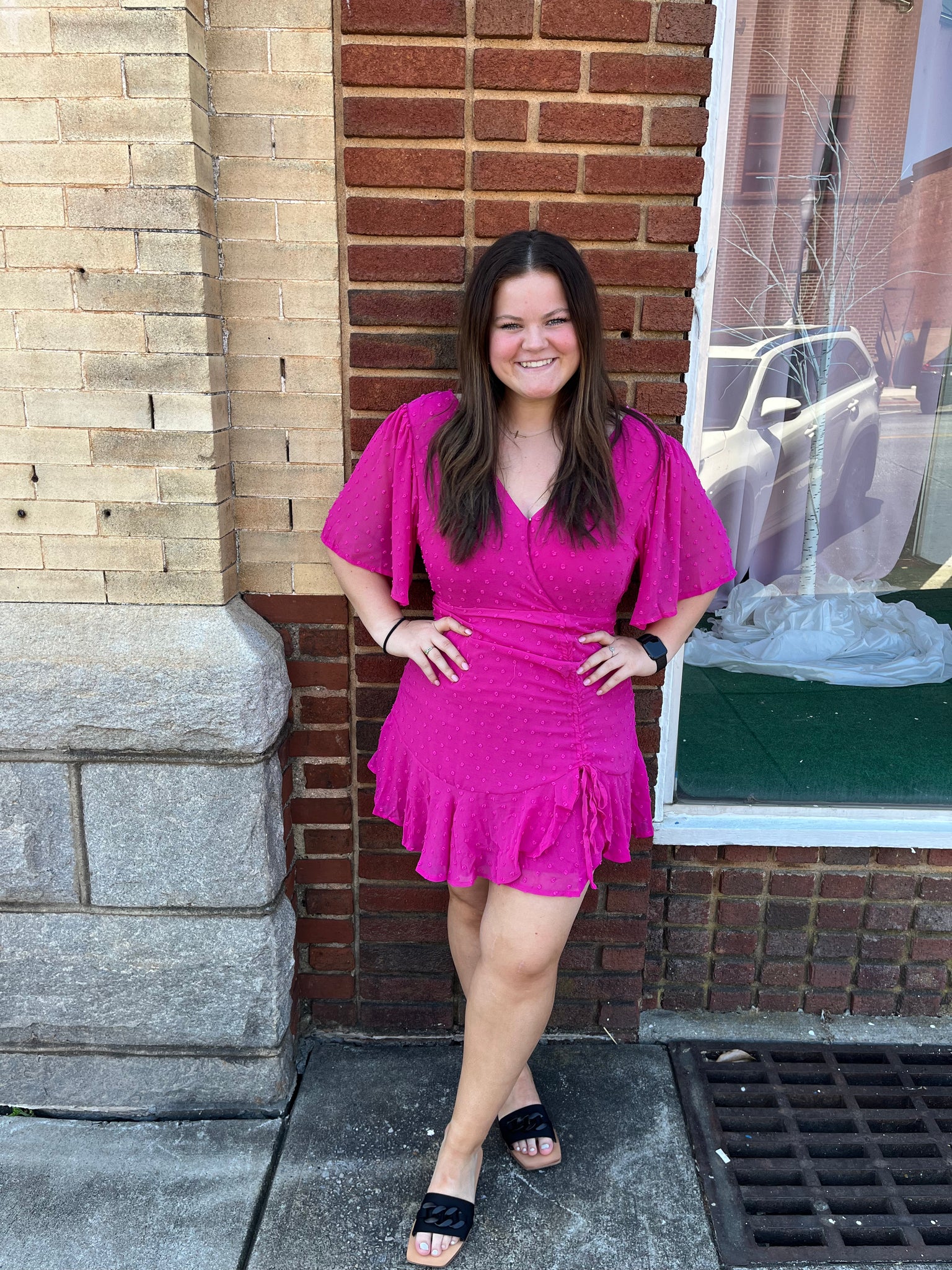 THE FAUX WRAP DRESS