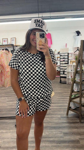 THE CHECK ME OUT SET-BLACK(S-XL)