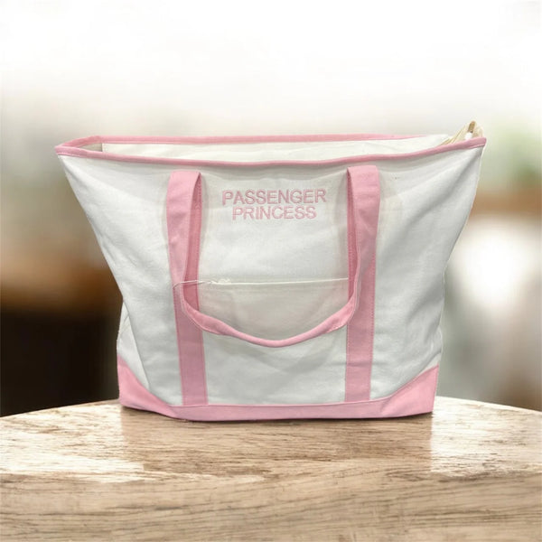 PASSENGER PRINCESS Oversized Canvas Boat Tote