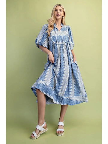 THE ASHLEY DRESS-BLUE