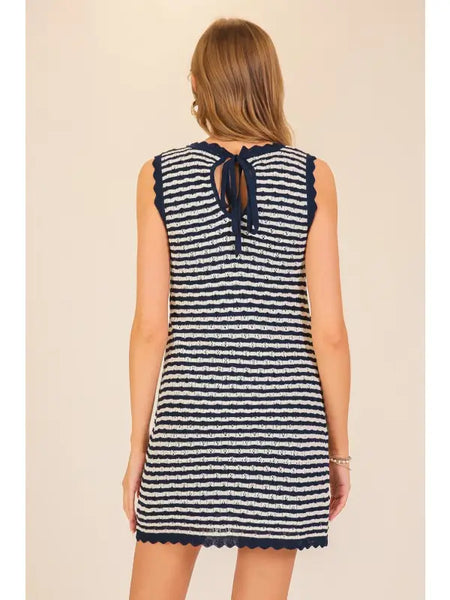 Stripe Knit Mini Dress