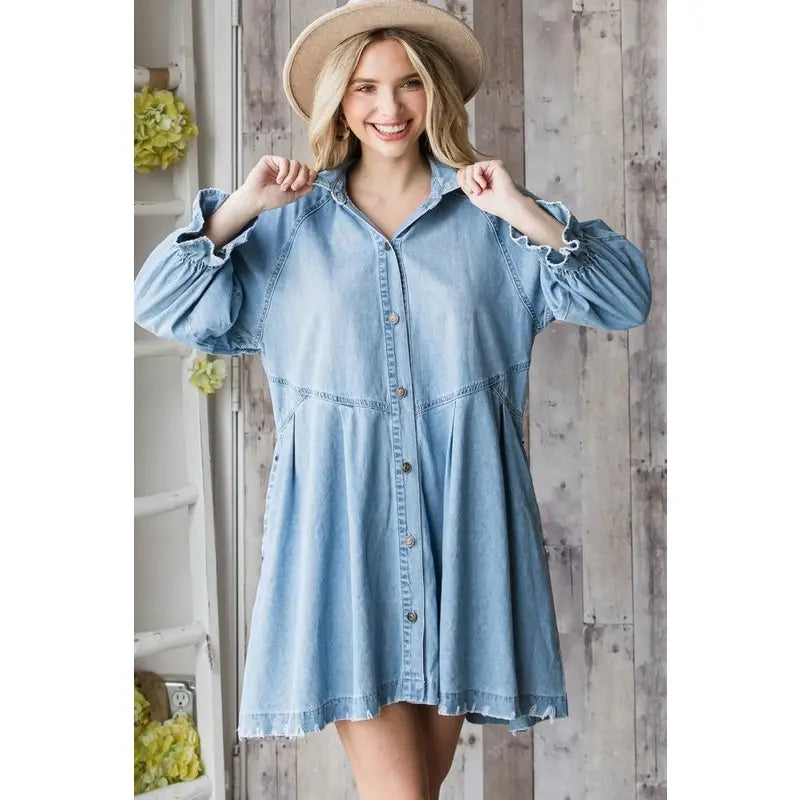 Denim Washed Dress