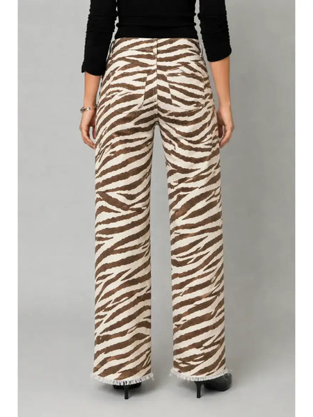 EYE OF THE TIGER WIDE LEG PANTS
