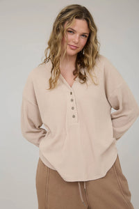 KHAKI  HENLEY