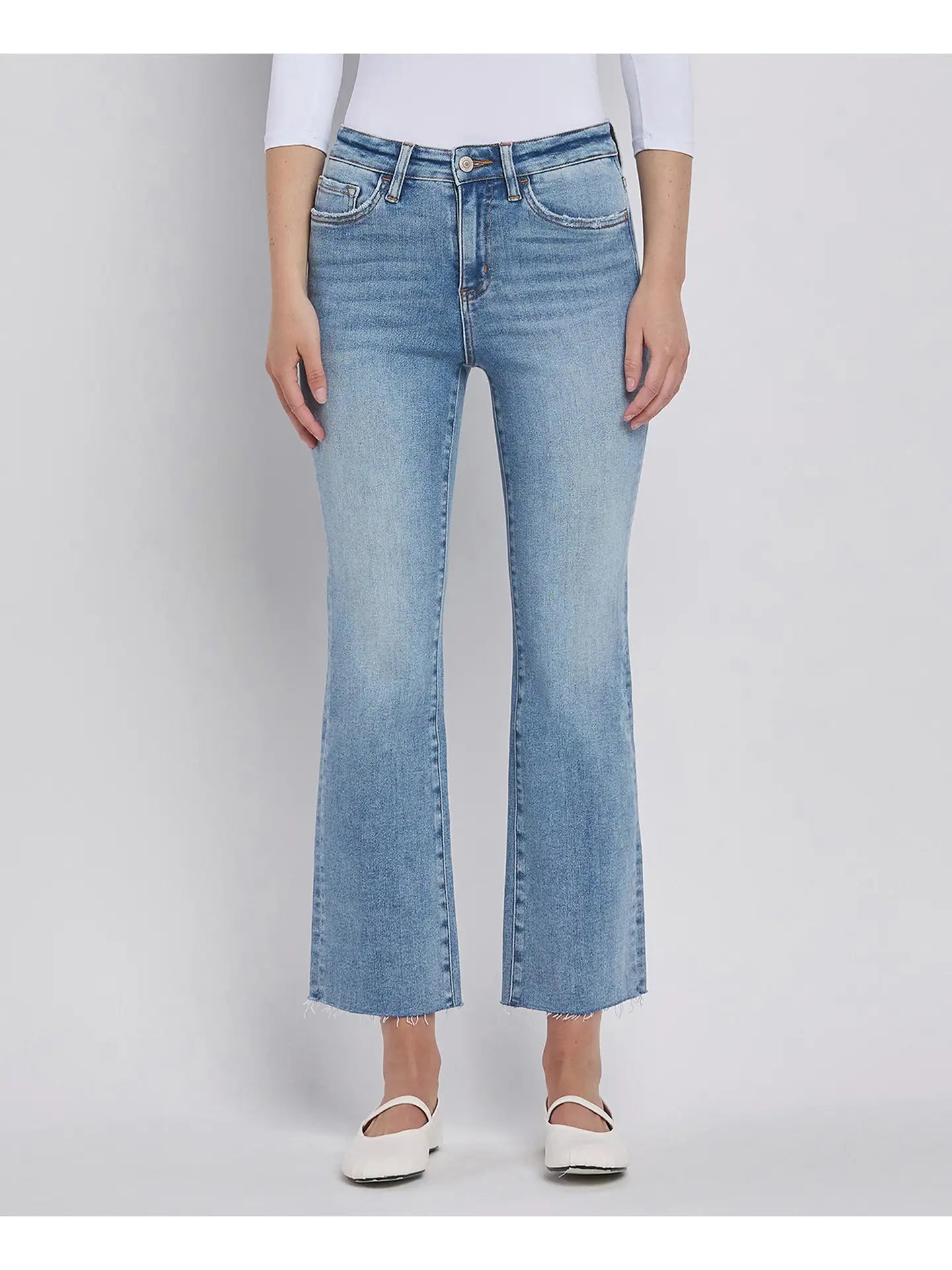 High Rise Kick Flare Jeans
