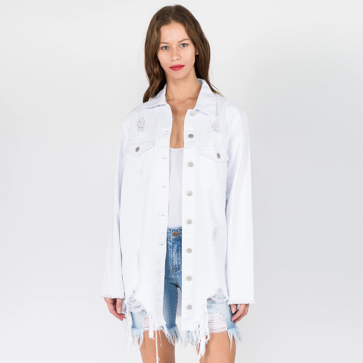 THE PERFECT DENIM JACKET- WHITE