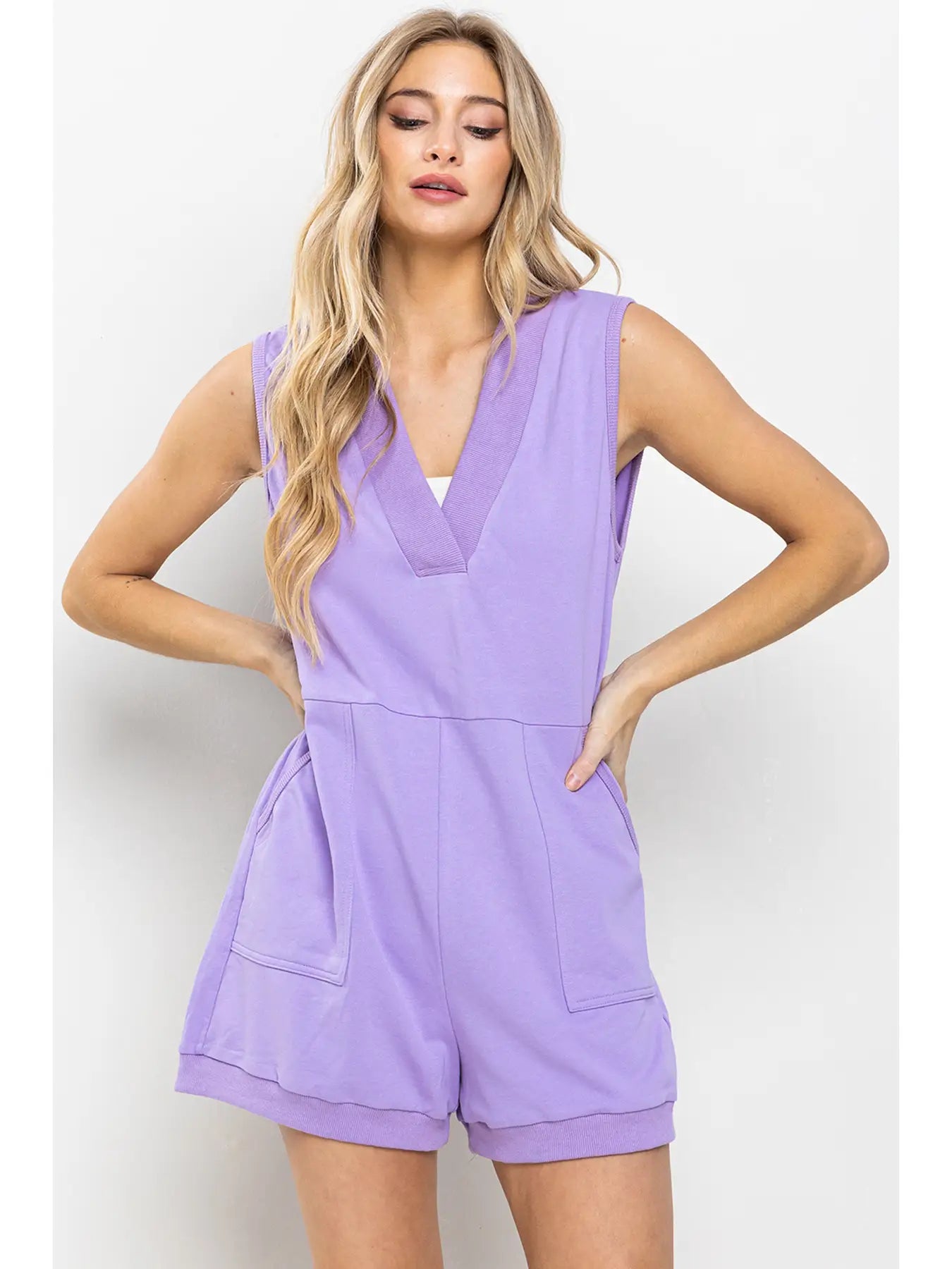 THE V-NECK ROMPER