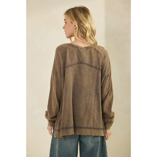 Mineral Wash Crewneck Sweatshirt
