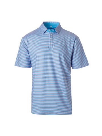 SIGNATURE PERFORMANCE POLO-PINK/BLUE