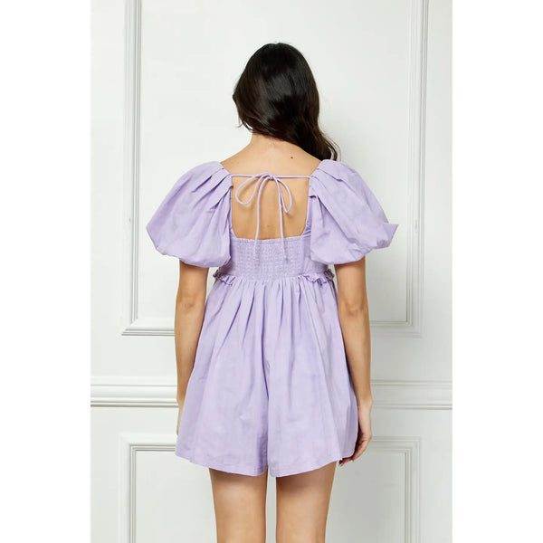 Puff Sleeve Romper
