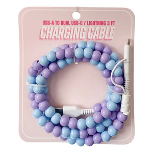 Charging Cable - Purple & Blue - Stocking Stuffer