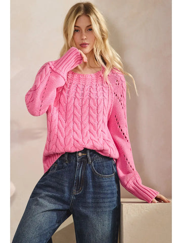 PINK KNIT SWEATER