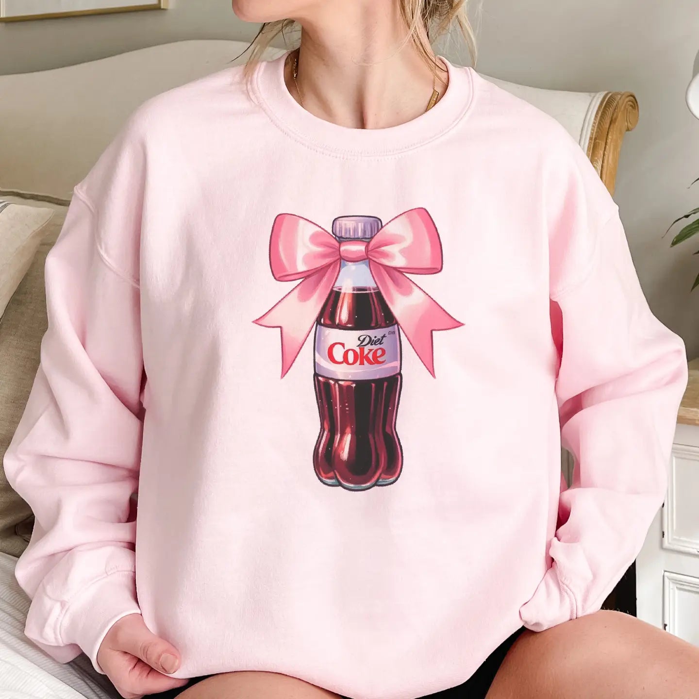 Coquette Sweatshirt Diet Coke